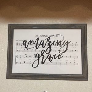 Amazing Grace Lyrics wall decor